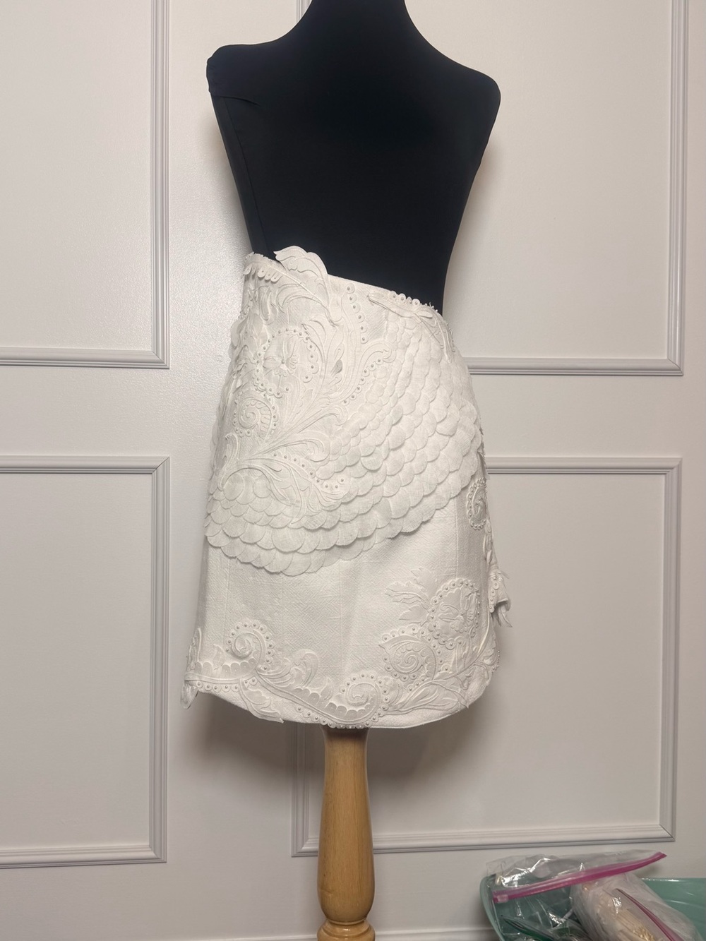 Zimmermann Tama Appliqué Filagree Mini Skirt size 2 Runway Collection Rare - Picture 6 of 15